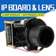 Quanmin H.265 4MP IP Camera Module PCB Board HD 1080P 1/3" CMOS OV4689+HI3516D with Motorized Lens A