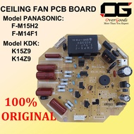 M15H2 FAN BOARD ORIGINAL F-M14F1 / F-M15H2 / K15Z9 / K14Z9 Panasonic KDK ceiling fan pcb board Econa