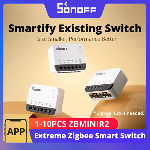 SONOFF ZBMINIR2 Extreme Zigbee Smart Switch 1-10PCS Detach Relay Remote Group Control via eWeLink Su