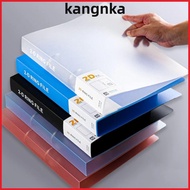 KANGNKA Transparent Folder, Plastic 2 Holes Binder File Folder,  Office Document D-shaped Lever Arch