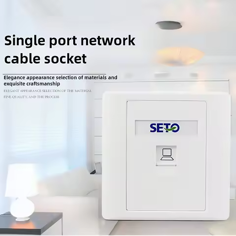 Computer socket Network cable socket voice socket single-port network phone panel network cable jack