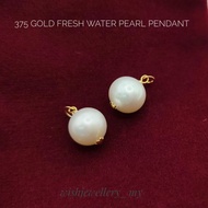 375 Gold Fresh Water Pearl Pendant/ Loket mutiara asli 375 Suasa