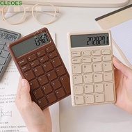 CLEOES Mini Calculator, Digital Display Battery-powered Student Calculator, Desktop Calculator Accou