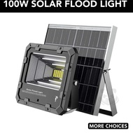 100% ORI SOLAR FLOOD LAND LIGHT 100w METAL LAMP LAMPU WITH REMOTE CONTROL FULL SET