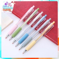 TTT Plain Transparent Printing Pen 0.5mm Gel Pen Black Ink School Office Stationery Colorful Pen Pla