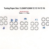 50Pcs 14.8mm 15.4mm Flat Headphones Speaker Unit Tuning Papers HiFi Earbuds DIY Tuning Pads y2-y6 13
