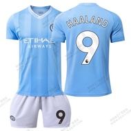 No. 9 Erling Haaland No. 17 Kevin De Bruyne Manchester City Soccer Jerseys for Boys Girls and Men Wo