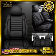 ZEN 7D Universal Car Leather Seat Cover - 5-Seater Front & Rear Cover