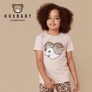 Australia Huxbaby Pink Flower Unicorn Series Short Sleeve Top