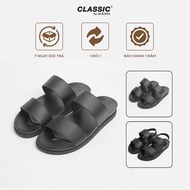 [NEW MODEL] Buenas Classic BS07 cow leather sandals with rubber sole - elegant office sandals
