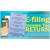 Income tax return - Personal tax/Sole Proprietor/Partnership/Company
