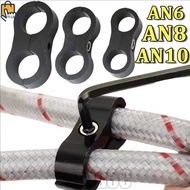 4/2/1Pcs Aluminum Alloy Car Oil Pipe Clamp - Fuel Line Clamp - for Braided Oil Gas Water Pipe - Car 