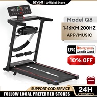 MY-HI Q8 Inclination Treadmill Multi-Function Machine Foldable APP Connection (16km/5HP)