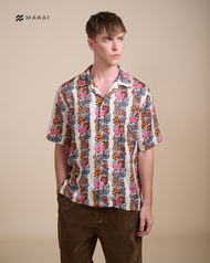 MAKAI เสื้อเชิ้ต เสื้อฮาวาย ผ้าไลโอเซลล์ ลาย MARA Hawaiian Shirt