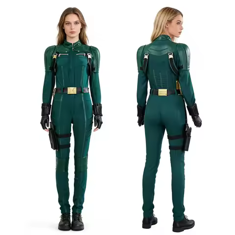 Thunderbolts Yelena Cosplay Costume Winter Soldier Jumpsuit Uniform Bucky Barnes Yelena Belova Cos O