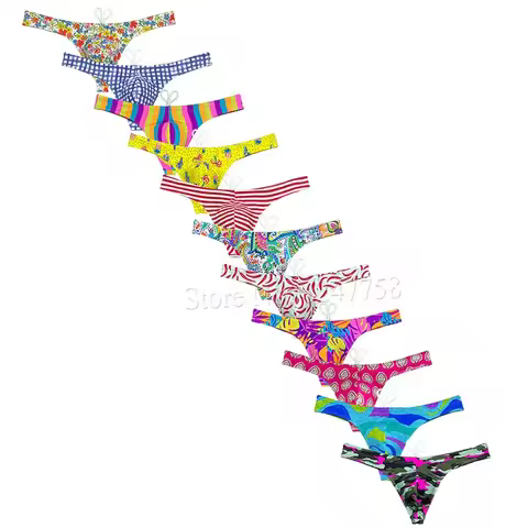 Men Bikini Swimwear Swimsuit Micro Bikini Beachwear Surfing Trunks Ice Silk Lining Mujer Swim Thong