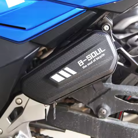 Fit For SUZUKI GSX-S750 GSX-S1000 GSX-S1000F GSX-S250 GSX-S150 Black Hard Waterproof Triangle Side B