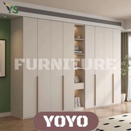 【free shipping】 Wardrobe E0 Modular / 18mm Thick Solid Plywood 2|3|4 Doors 12 Months Warranty ||