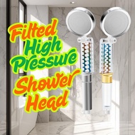 Folding Filter High Pressure Fan Shower Head With Turbo Fan Booster