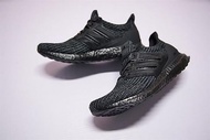 adidas Ultra Boost 4.0 織面爆米花 男女跑鞋 全黑 US5.5-US11
