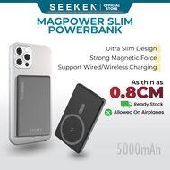 Seeken SLIM POWERBANK SMF P22 | Magnetic Wireless Fast Charge | Ultra-Slim | 5000mAh
