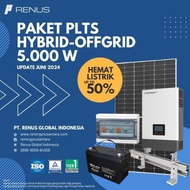 PAKET PLTS GROWATT OFFGRID 5000W SIAP PASANG