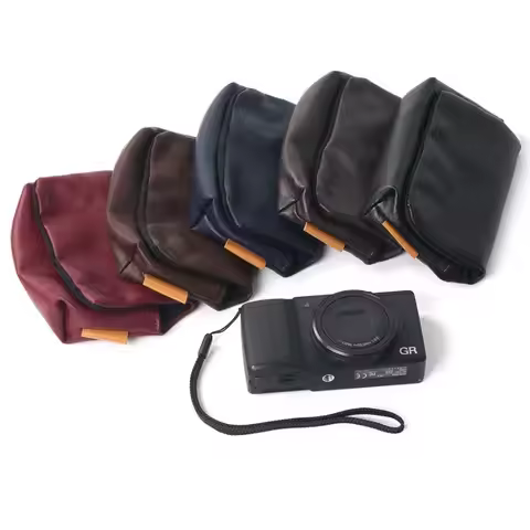 PU Leather Soft Case Cover Camera Bag For SONY ZV-1 ZV1 RX100 VII VI V IV II HX95 Nikon W300 W100 AW