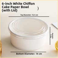 zber | Round Transparent Disposal Cheese Cake Packaging Box 6 Inches