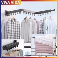 GANTUNGAN Folding Clothes Hanger Wall Hanger 128CM Retractable Cloth Drying Rack Indoor & Outdoor Cl