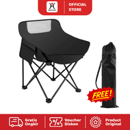 Kursi Lipat Bulat Moon Folding Chair Keranjang Camping Tenda Mancing Praktis Alam Outdoor 031-46