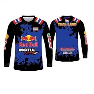 jersey t shirt baju thailand viral long sleeved redbull motul rider baju motor t shirt motor cycling