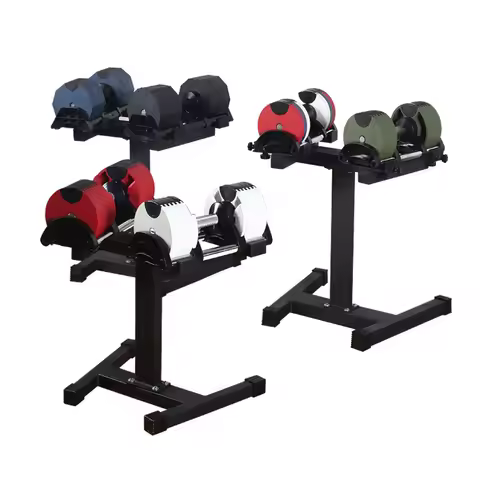Hot selling 40kg 4kg incremental automatic fast adjustable iron dumbbell set color fitness equipment
