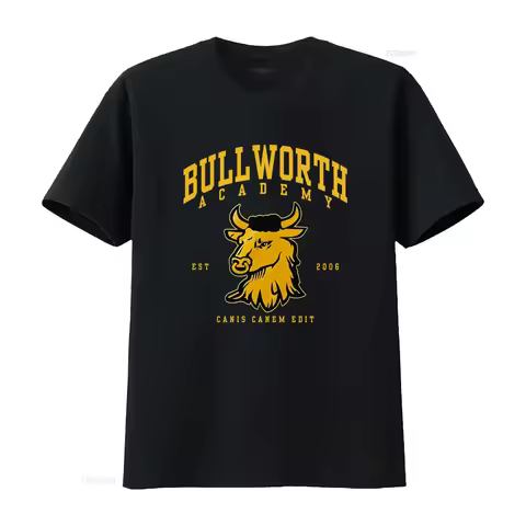 Ps2 Bully Bullworth Academy T Shirt Stylish Design with Bull Logo Est 2006 Canis Canem Edit vintage 