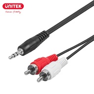 Unitek RCA Audio Cable 3.5mm Jack to 2 RCA Male Splitter AUX Cable for TV PC Amplifiers DVD Speaker 