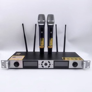 UGX-23 PLUS Dual Handheld Metal UHF FM Wireless Microphone KTV Microphone