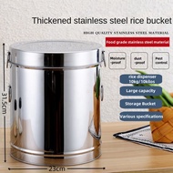 Food Containers Storage Stainless Steel Rice Bucket Soup Bucket Milk Tea Bucket Rice Dispenser 25 kg