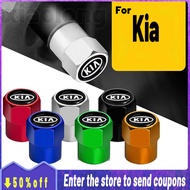 sale cod with car logo 4pcs/set wheel tire valve cap / tyre valve cap / bike electric car motorcycle truck tire air valve caps car accessories For Kia Picanto Rio Sportage Carnival Sorento Carens Forte Pride Soul Pregio Besta Bongo Cerato K2700 Rocsta