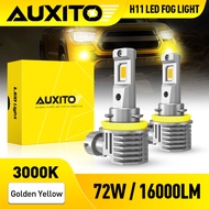 AUXITO 2Pcs Fog Light H11 Yellow 72W 16000LM Super Bright H4 Car LED Headlight Light A Pair