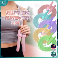 VC Art Pastel PVC Jump Rope 2.5m | Macaron Skipping Rope for Kids & Adults, Fitness & Exercise