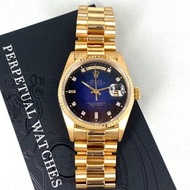 Rolex勞力士 Day-Date 18K 黃金 Ref. 18038 罕有漸變藍鑽石面