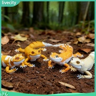 livecity|  3d Printed Lizard Statue Nature-inspired Home Decor Articulated Leopard Gecko Figurine 3d