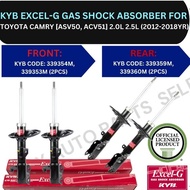 KYB ABSORBER (FRONT, REAR) FOR TOYOTA CAMRY [ASV50, ACV51] 2.0L 2.5L (2012-2018YR) - KYB UMW