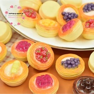 Miniature Fruit Egg Tart - Miniature Egg Tart - Miniature Egg Custard Tart - Miniature Cake for Doll