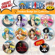 One Piece Stampede Fandom 58mm (2.25") Button Pins Badge Collection Matte Texture