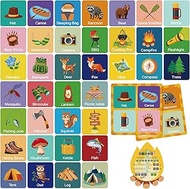 Fuutreo 82 Pcs Memory Matching Games Camping Matching Cards Camp Memory Game Concentration Cards for
