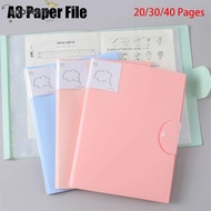AOPHEKM 1Pcs A3 Paper File Folder, Picture Album Office Supplies A3 Document Bag, Student Stationery