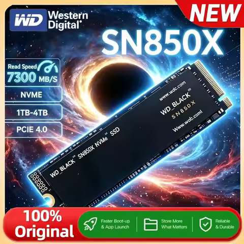 Western Digital SN850X 1TB 2TB 4TB WD_BLACK M.2 2280 NVMe PCIe Gen 4.0x4 SSD Solid State Drives for 