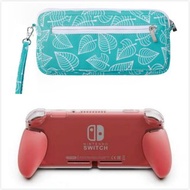 任天堂switchlite收納包ns保護套加上骷髏GripCase一體握把殼可裝