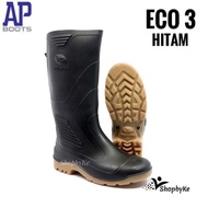 SEPATU BOOTS KARET MERK AP BOOTS TIPE TERRA ECO 3 HITAM SIZE 38-43