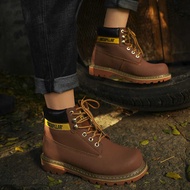 ❥ Original Caterpillar Work Leather Safety Martin Ankle Boots For Men Men's Shoes With Box 's